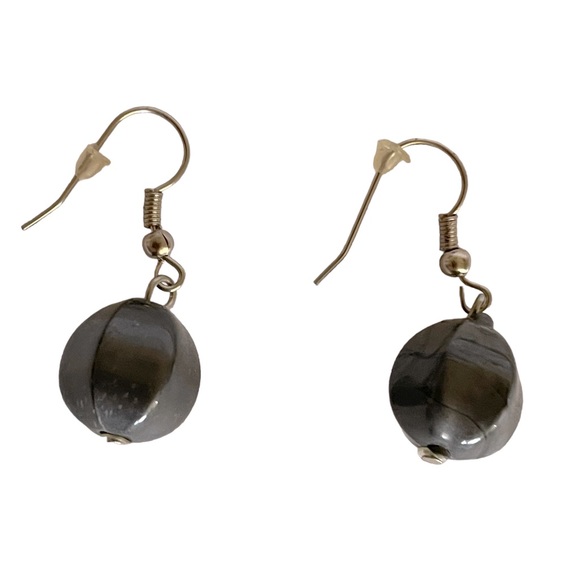 Silver-tone Leather and Beads Pendant Necklace and Earrings Set - Picture 15 of 15